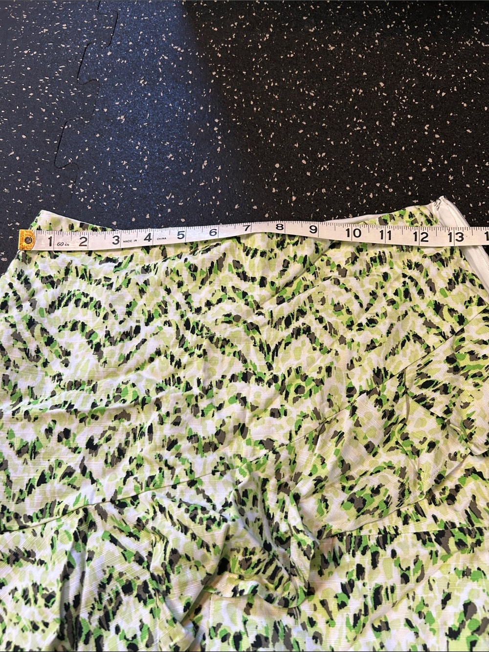 Bar III Green Patterned Ruffle Skort - Picture 3 of 4